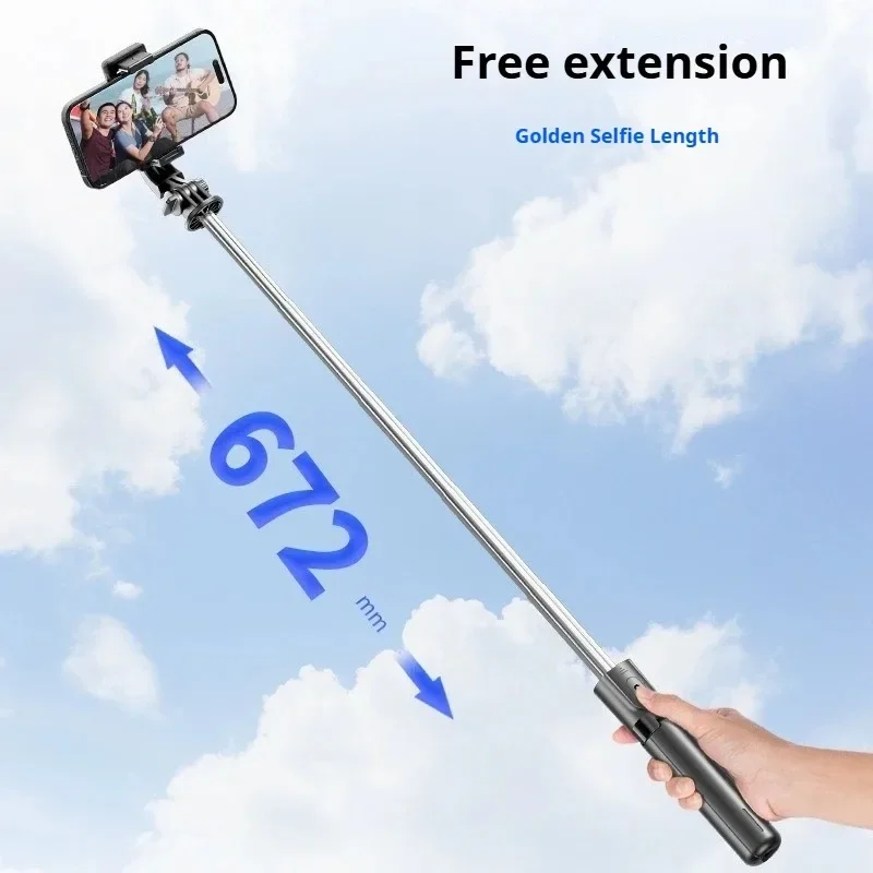 Super Mini Selfie Stick Portable Phone Holder Integrated Design Extendable Wireless Bluetooth Remote For Live Broadcast TikToke