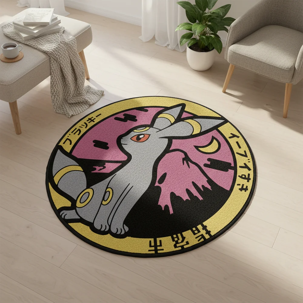 

Pokemon Umbreon Anime Rug Kawaii Aesthetic Room Decor Soft Plush Carpet Non Slip Floor Mat Gaming Room Otaku Gift Bedroom