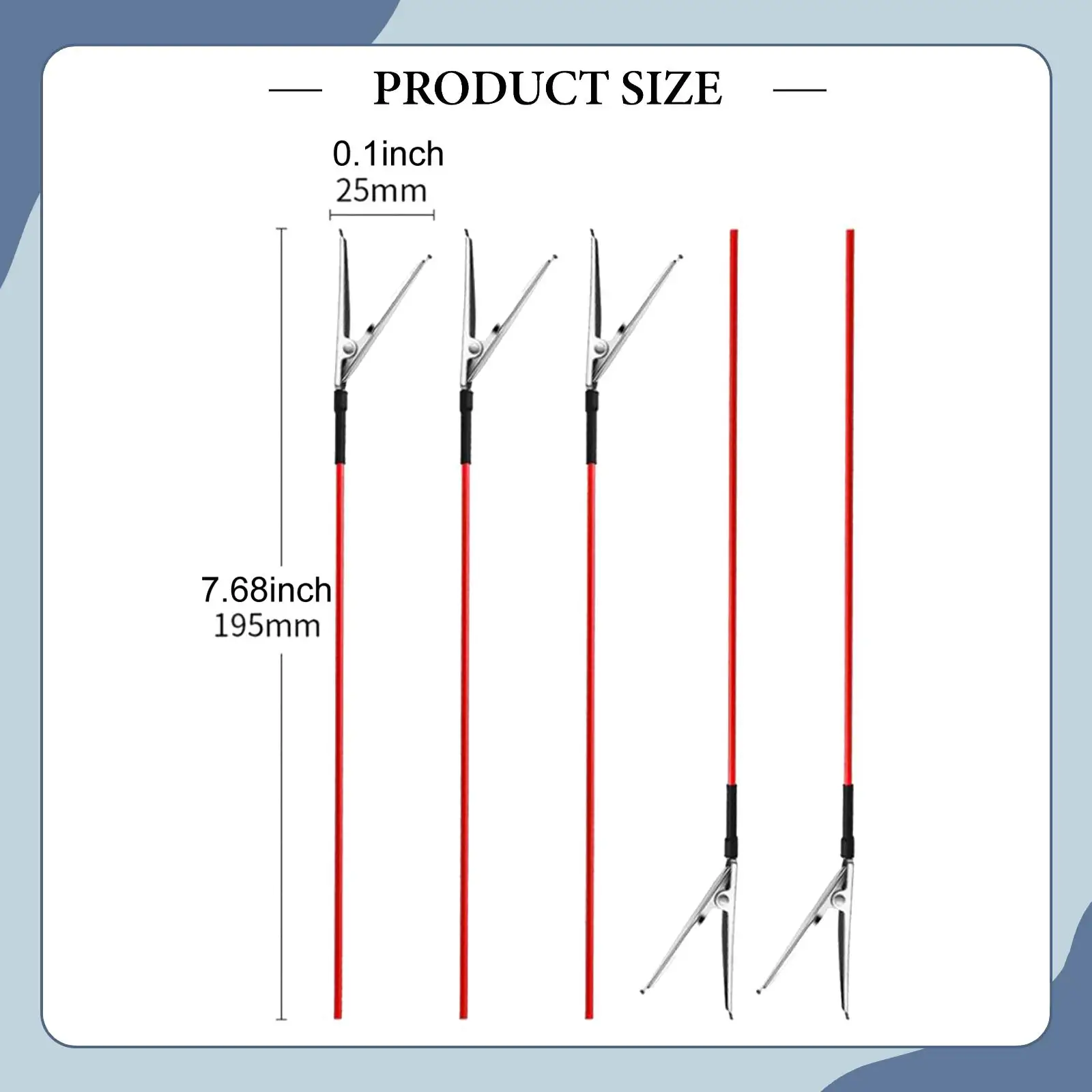 Metal Alligator Clip Sticks for Hobby Model Painting Long Tailed Clamps Adjustable Force Reverse Coloring Design Strong Hold