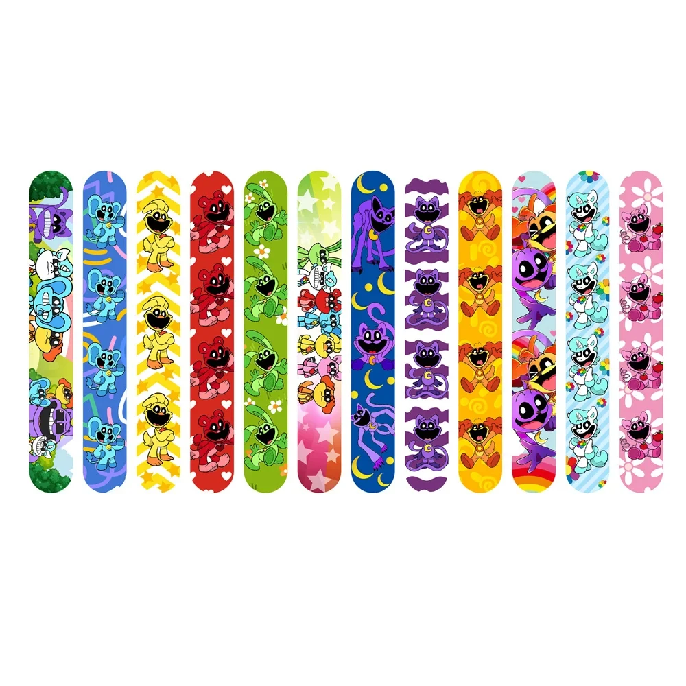 smiling critters Slap Band Party Designs with Cute and Colorful Themes Classroom Prizes Exchanging Gifts Favors Slap Bracelets