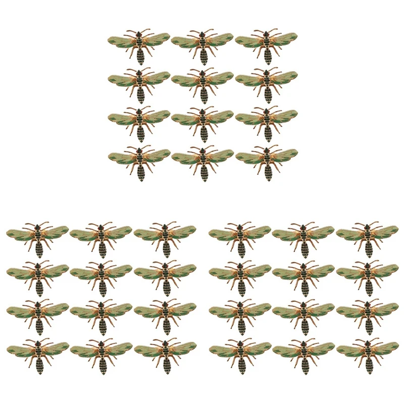 

36Pcs Dragonfly Napkin Buckle Napkin Ring Alloy Green Insect Dragonfly Drip Diamond Buckle Paper Towels Napkin Holder