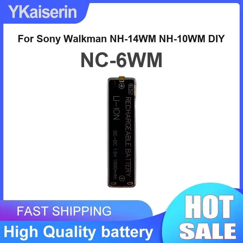 Gumstick Battery For Sony Walkman NH-14WM NH-10WM Diy High Performance 1500mAh NC-6WM