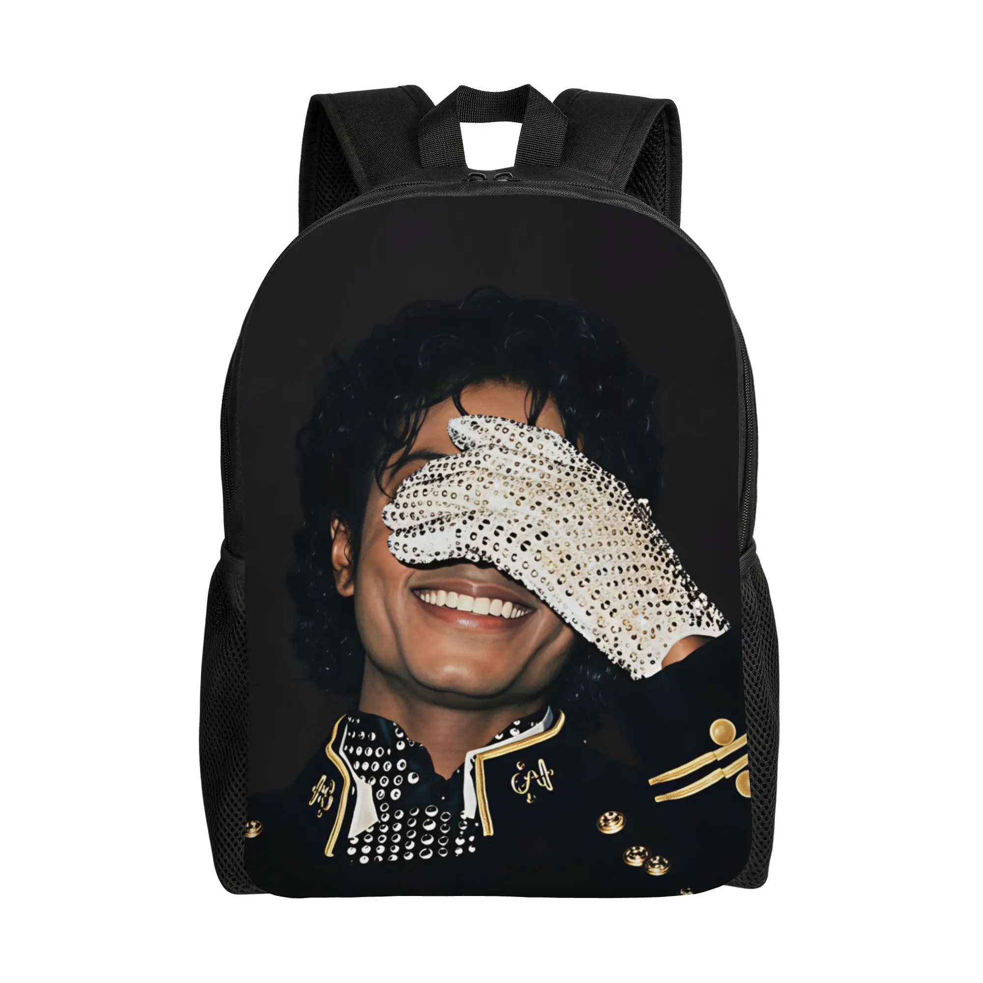 M-Michael Jacksons Backpack Youth  Lightweight Backpacks Polyester Modern High School Bags Hiking High Quality Rucksack