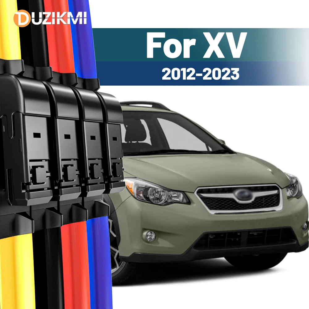 Für Subaru XV 2012–2023 2013 2014 2015 2016 2017 2018 2019 2020 2021 2022 2 Stück Frontscheibe Scheibenwischerblätter Rot Blau