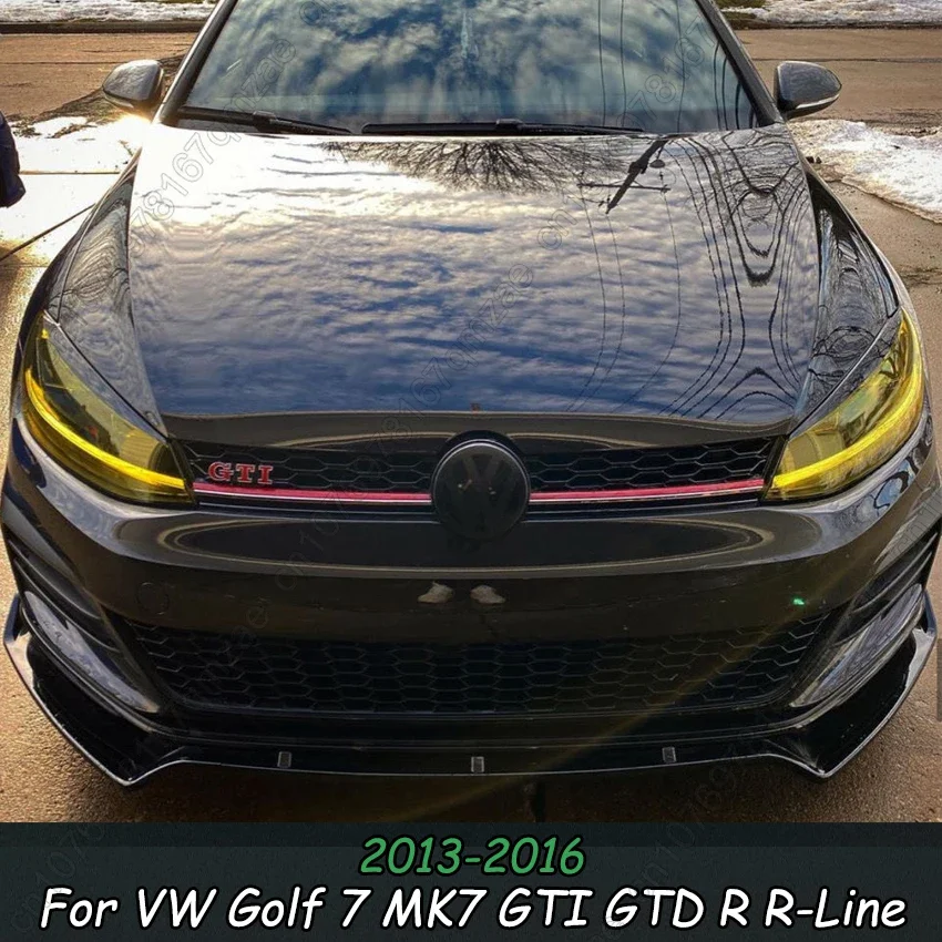

Передний бампер, сплиттер, диффузор, спойлер, 3 шт. для VW Volkswagen Golf 7 MK7 GTI GTD GTE R-Line 2013-2016, защитная крышка
