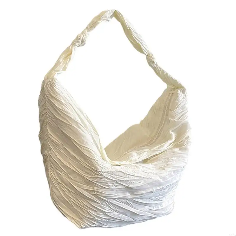 

Fashion Nylon Adjustable Strap Dumpling Bags Pleated Crossbody Purse Casual Shoulder Purse for Everyday Use 547A