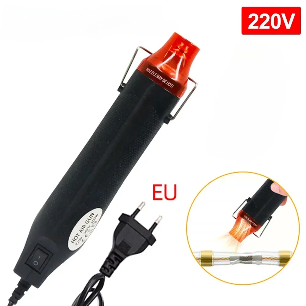 220/110V Heteluchtpistool DIY Gereedschap Elektrisch Verwarmingsapparaat Mini Soldeerapparaat Temperatuurregeling Ambachtelijke Blaasapparaat met Ondersteunende Houder