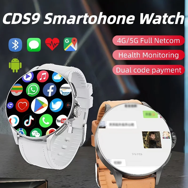

New 5G LTE Android Smart Watch GT200 1.95inch Amoled Smartwatch Men With Rotary Camera Touch encoder GPS WIFI 256GB Storage Rom