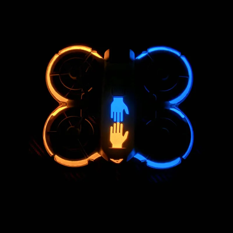 For DJI NEO Handheld Drone Daytime Cool Laser Decals Night Luminous Sticker Protective Film Skins Glow-in-the-dark Accessories