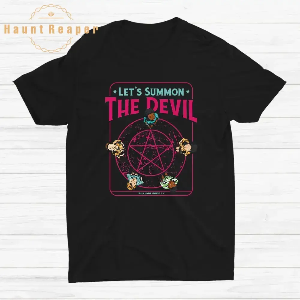 

Haunt Reaper Men T Shirt Do You Wanna Play A Game Witchcraft Halloween Shirt Cotton T-shirt Large And Short Sleeved