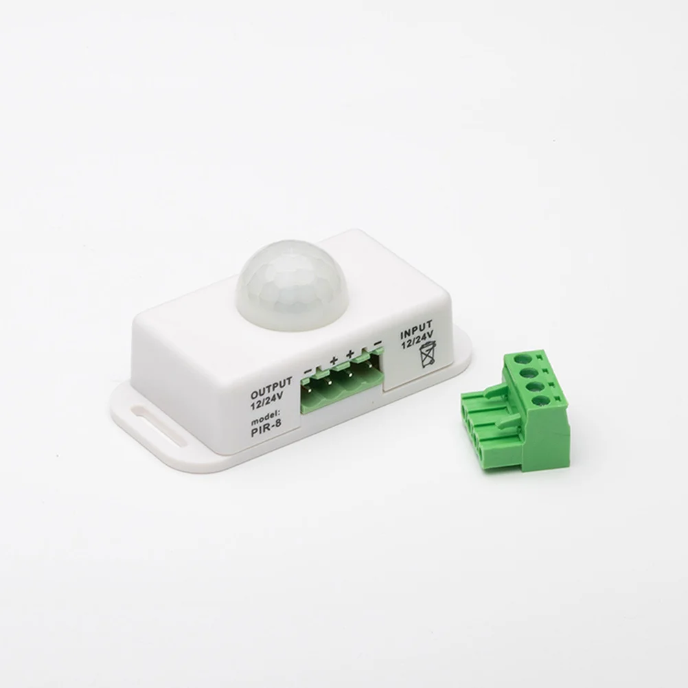 

2Pcs Motion Sensor 12-24V Infrared Pir Controller Timer Light Switch for Entrance Cabinet Safety Pantry Bed Rail