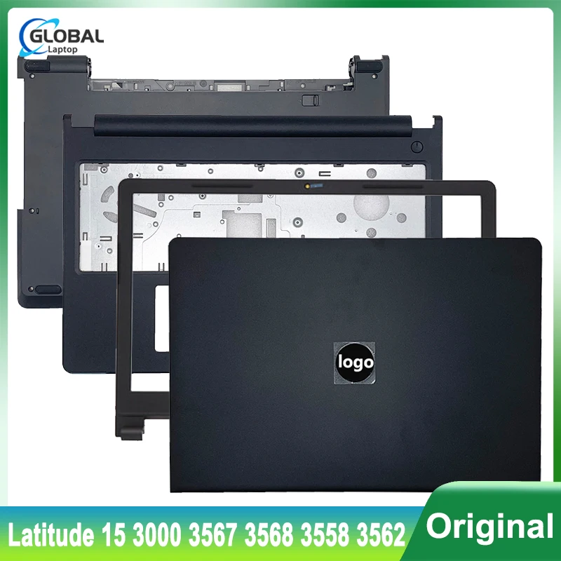 para dell latitude 15 3000 3567 3568 3558 3562 case do portatil lcd capa traseira frente moldura dobradica palmrest inferior case tampa traseira superior novo 01