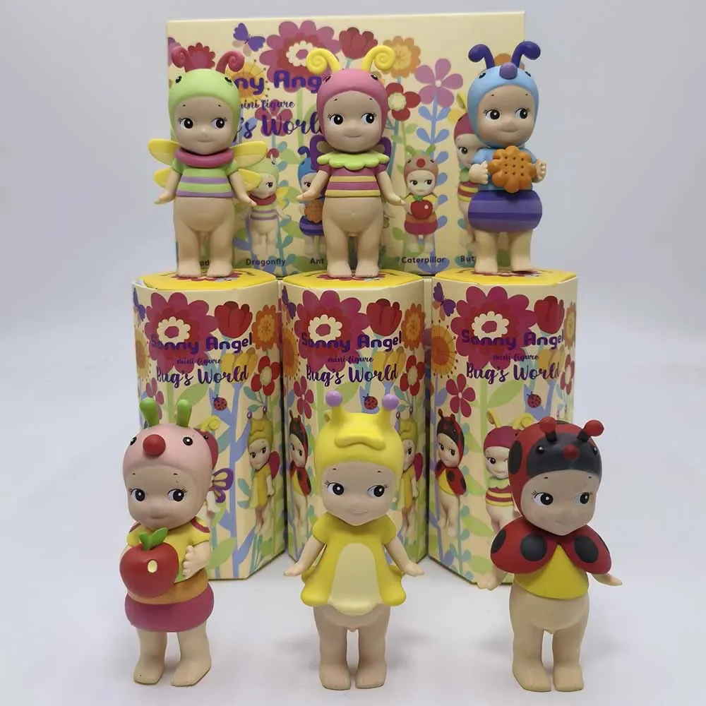 Sonny Angel' Bug'S World กล่องตาบอด Ladybug Ant Snail Angel ตุ๊กตาน่ารักรูปมินิอะนิเมะ Handmade เครื่องประดับชุดของเล่นตกแต่งของขวัญ