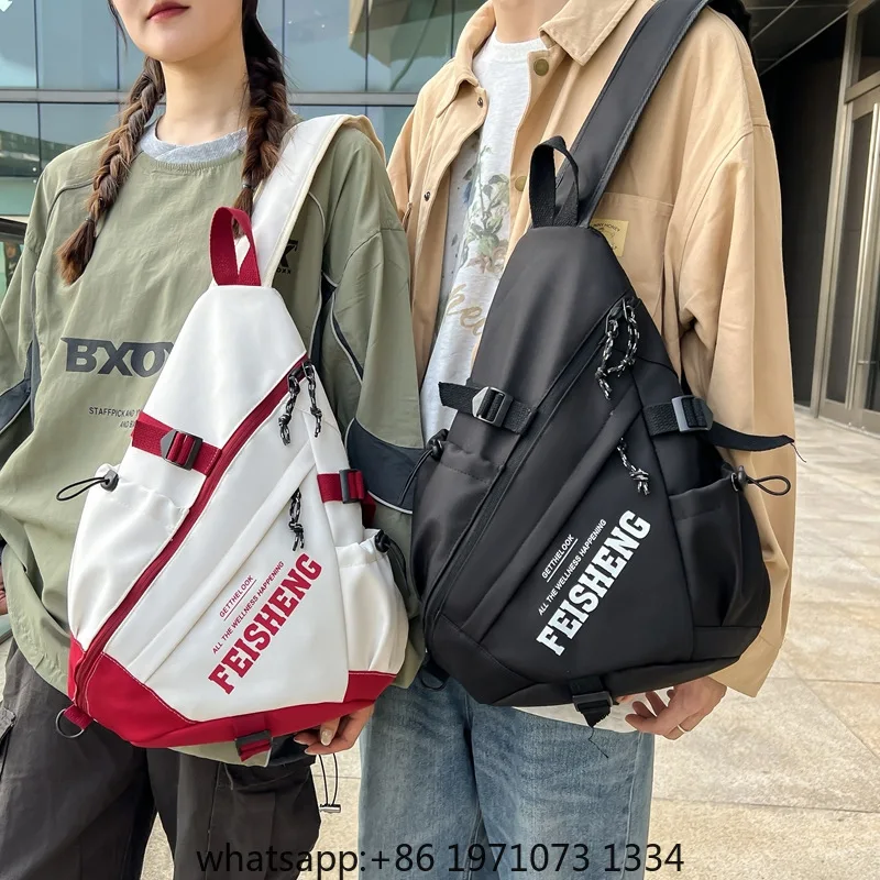 Techwear Style Outdoor Motorcycle Sport Single Shoulder Backpack Unisex Hip Hop Multifunction Chest Bag Tactical Crossbody Bag view 3