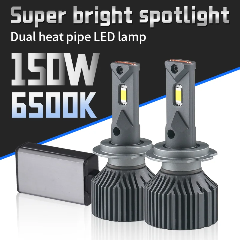 

H4 H7 LED Car Headlight Bulbs H1 H11 9005 9006 HB3 HB4 9012 150W High Power Turbo Lamp Auto Light Bulbs 6000K White Cars Light