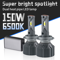 H4 H7 LED Car Headlight Bulbs H1 H11 9005 9006 HB3 HB4 9012 150W High Power Turbo Lamp Auto Light Bulbs 6000K White Cars Light