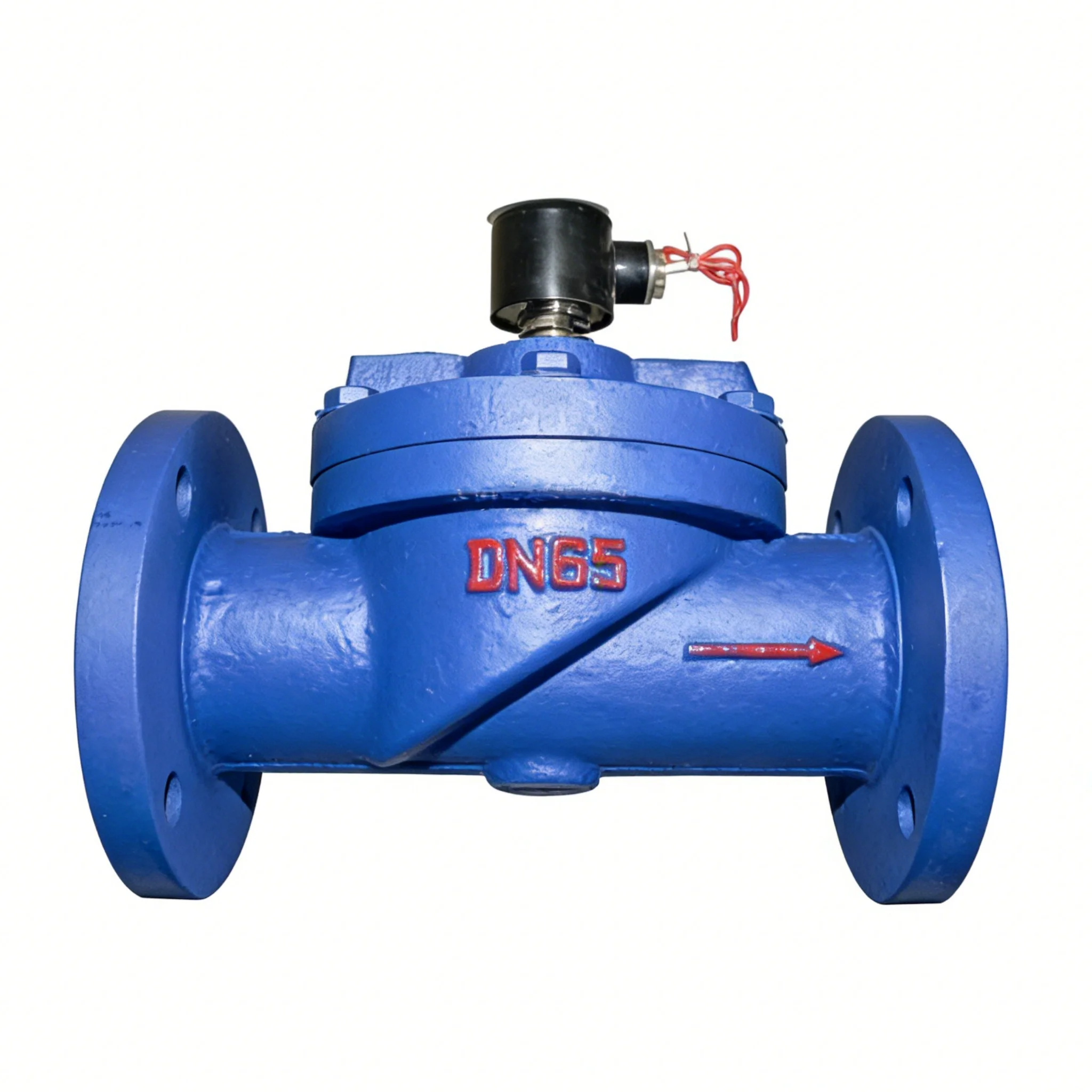 Heavy Duty Solenoid Valve Ductile Iron Flange Connection Normally Closed Water Control Valve