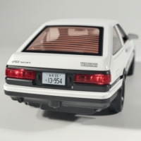 Initial D 1:30 Toyota AE86 Truend JDM Sports Car Alloy Diecast Metal Model Car Sound & Light Jump the Light Collection Hobby Boy