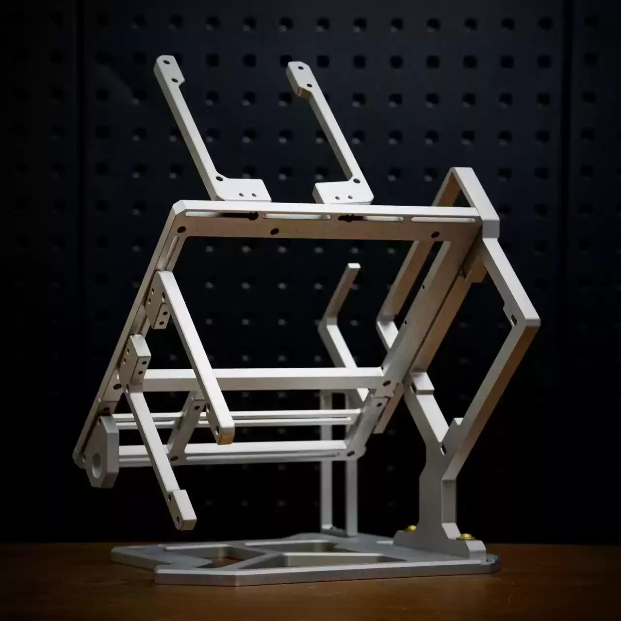 All Aluminum Alloy Open Frame Computer Case, MATX ATX Compatible PC Housing