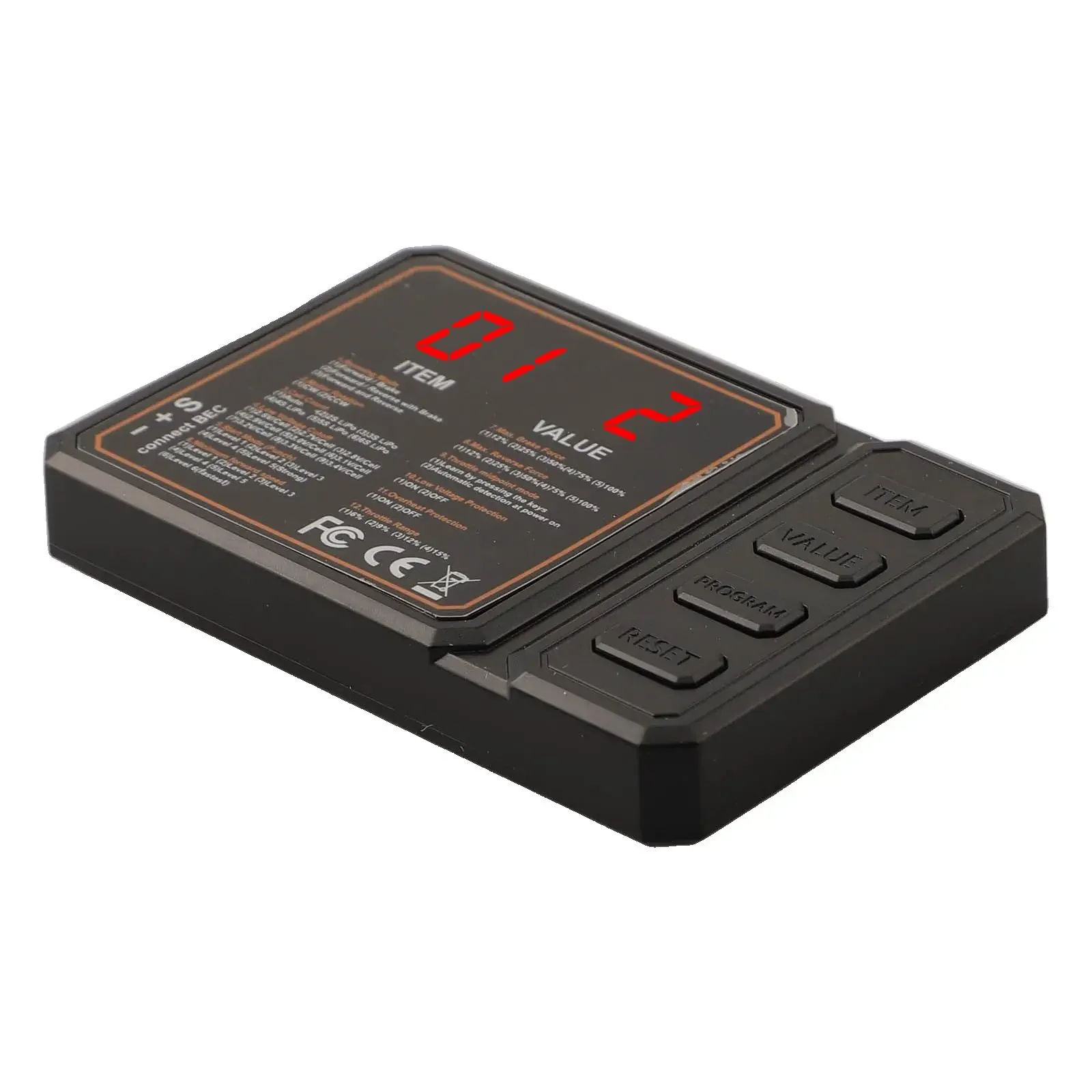 Remote Control Car Optimization RC ESC Programming Card LED Display For ESC Settings 1 10 Scale Models User-Friendly Operation