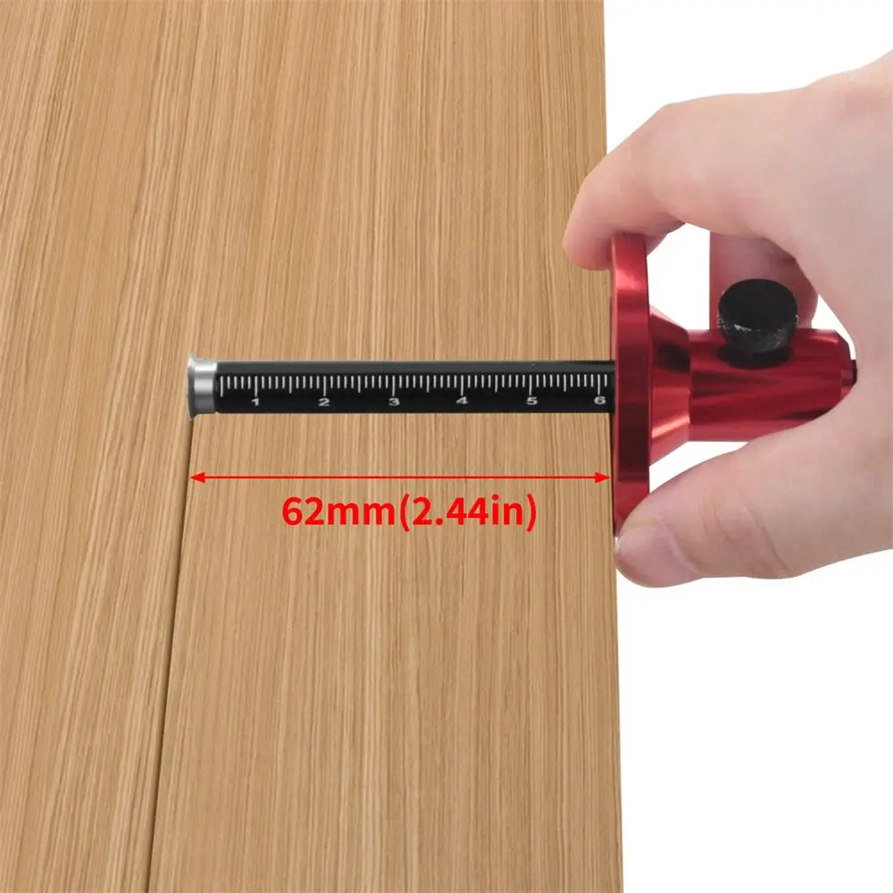 Wheel Marking Gauge Woodworking Scriber Dual Inch and MM Scale Parallel Line Drawing Mortise Measuring Tool