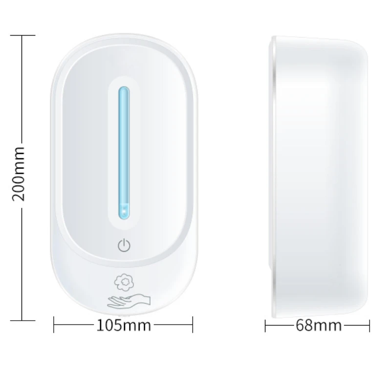 Dispenser Sabun Dinding Busa Gel, Semprotan Induksi Otomatis, Semprotan Pencuci Tangan Disinfeksi Telepon Alkohol