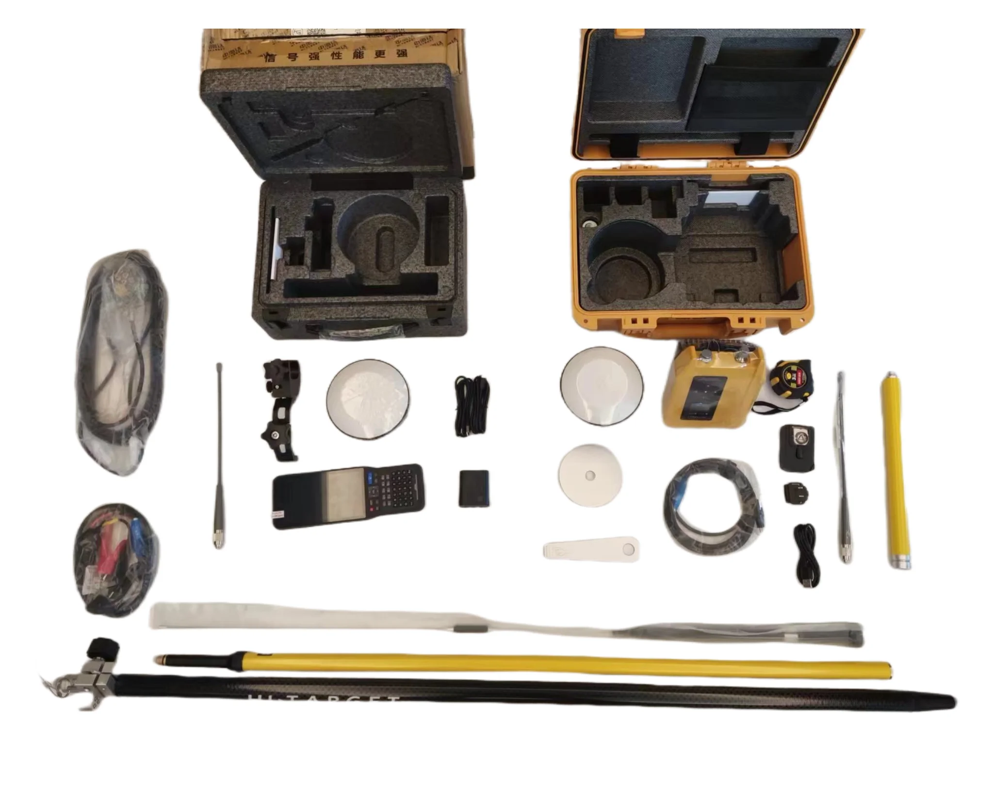 Receptor Hi-Target V200 GNSS RTK con 1408 canales e IMU para topografía terrestre