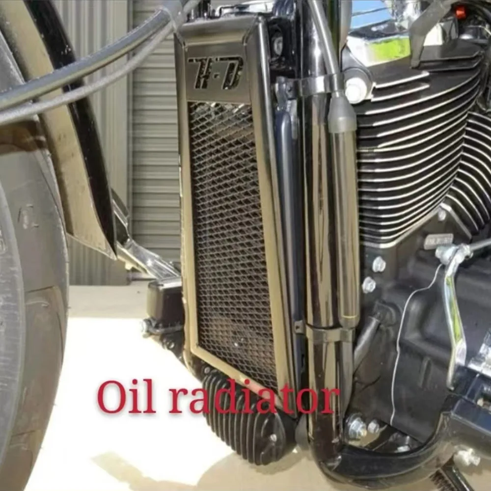 For Harley Softail Breakout Fat Boy Heritage Classic114 Street BOB Low Rider 18-24 Oil Cooler Device Cooling Radiator