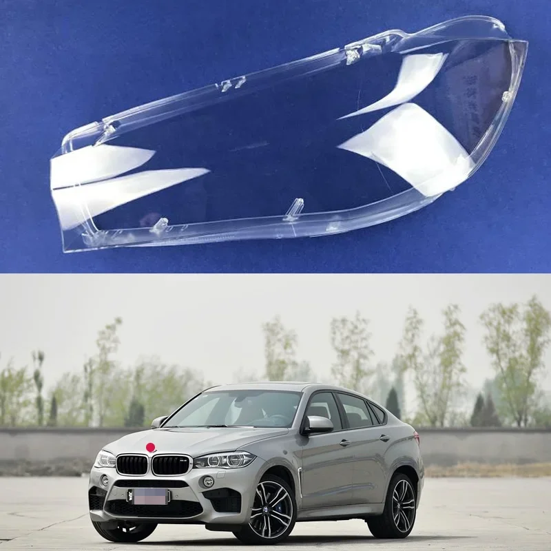 

For 2015 BMW X5 X6 F15 2014 2015 2016 2017 2018 Headlights Cover Transparent Lampshade Headlamp Shell Plexiglass