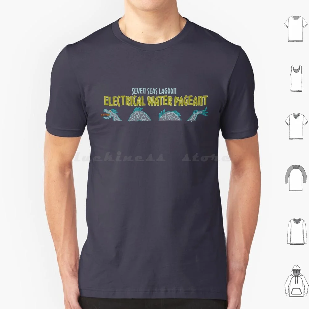 Electrical Water Pageant T Shirt Big Size 100% Cotton Wdw Electrical Water Pageant Seven Seas Lagoon Bay Lake Discovery Island