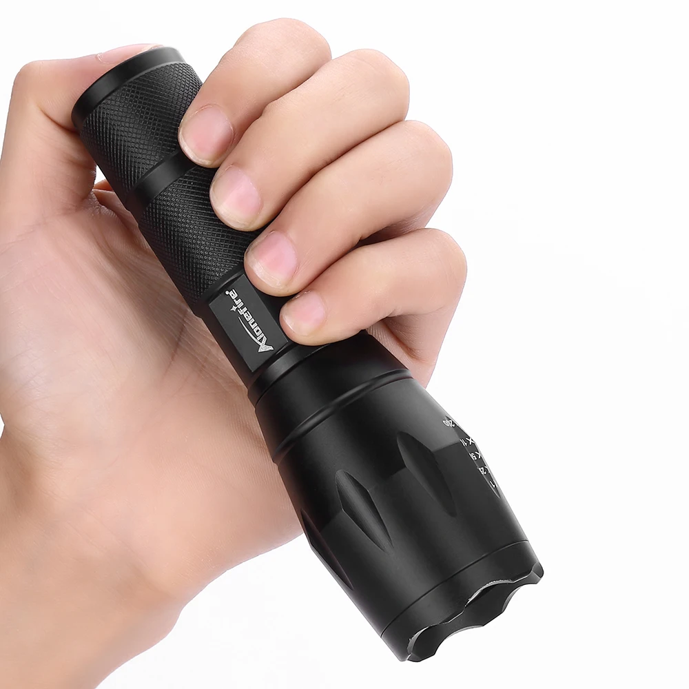 Linterna táctica LED con zoom y alta potencia para exterior - imagen 2