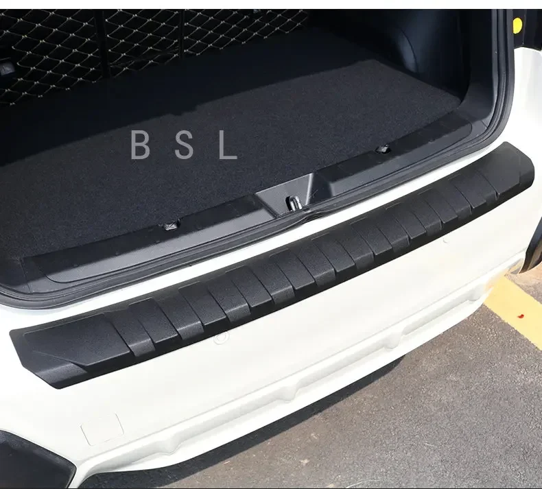 PP black Trunk Boot plate For Subaru Outback 2015-2020 2021 2022 Rear Bumper Protector Footplate Sill guard Exterior accessories