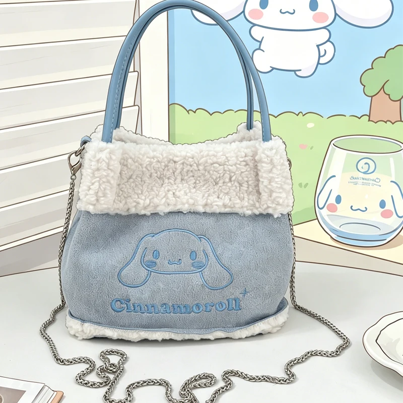 

Portable Cinnamoroll Crossbody Bag Autumn My Melody Kuromi Winter New Tote Bag Mini Cartoon Kawaii Hello Kittys