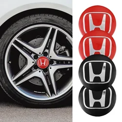 4PCS Honda Car Wheel Center Cap Metal Badge Sticker 56mm for Honda Civic Accord Car Wheel Decoration Sticker