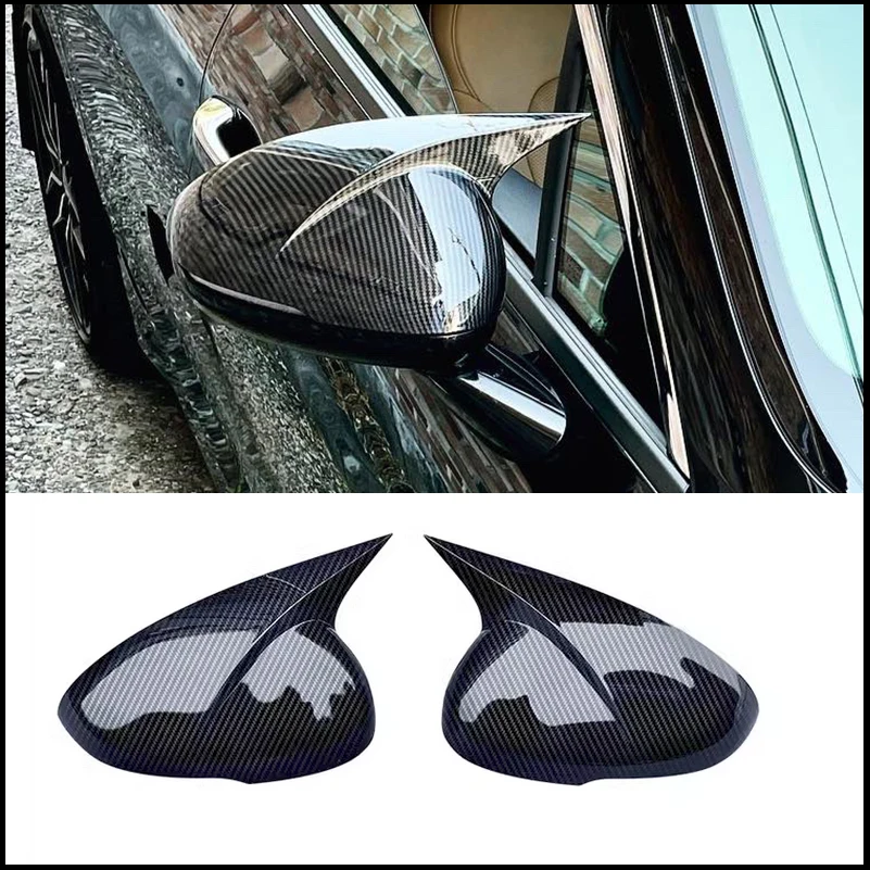 

FOR KIA K5 Optima 2020-2023 Car Body SIDE DOOR REARVIEW MIRROR COVER STICKER TRIM Car-styling ABS Carbon Print Auto Parts