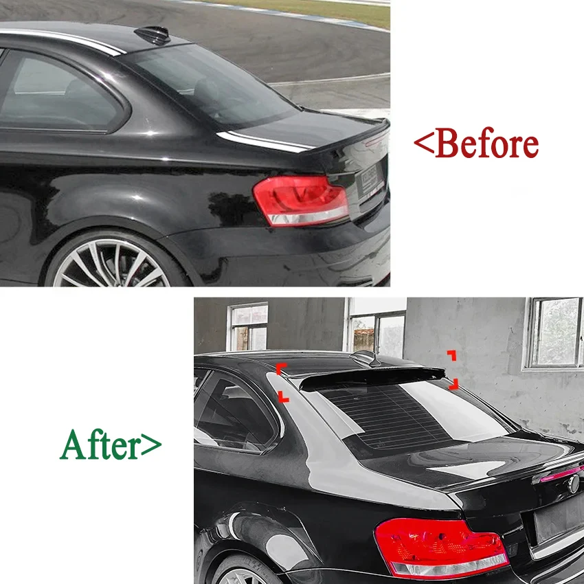 

Car Rear Trunk Roof Spoiler For BMW 1 Series E82 Coupe 120i M1 2008-2013 Boot Top Wing Auto Accessories Parts