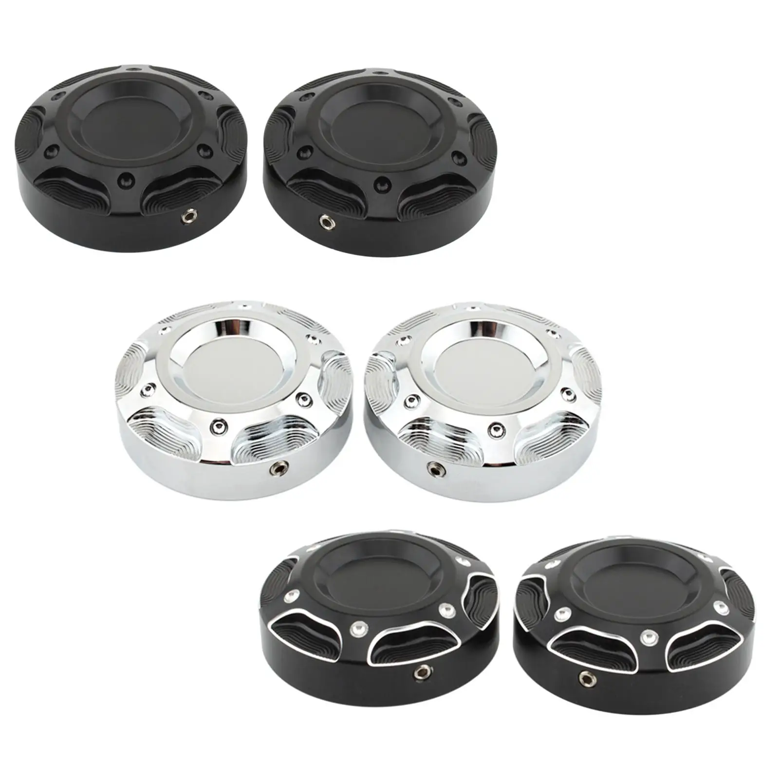 2x Motorcycle Frame Hole Decorative Cap Motorcycle Accessories Easy Installation, 54mm Aluminum Alloy for x350