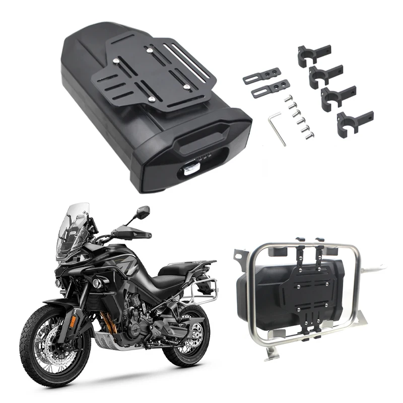 

For CFMOTO MT800 800MT 650MT 450MT 800 650 MT Motorcycle Concealed 3.8 Liters Storage Box Expedition Vehicle Universal Toolbox