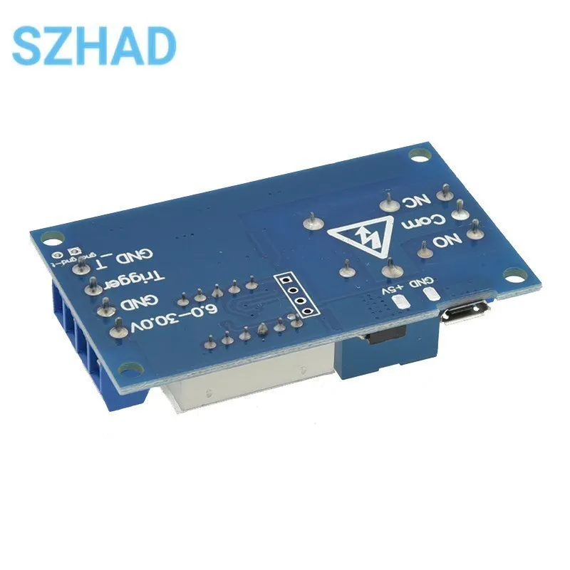 1 Channel 5V Relay 6-30V Relay Module OFF/ON Switch Trigger Time Delay Circuit Timer Cycle 999 minutes Adjustable XY-J02