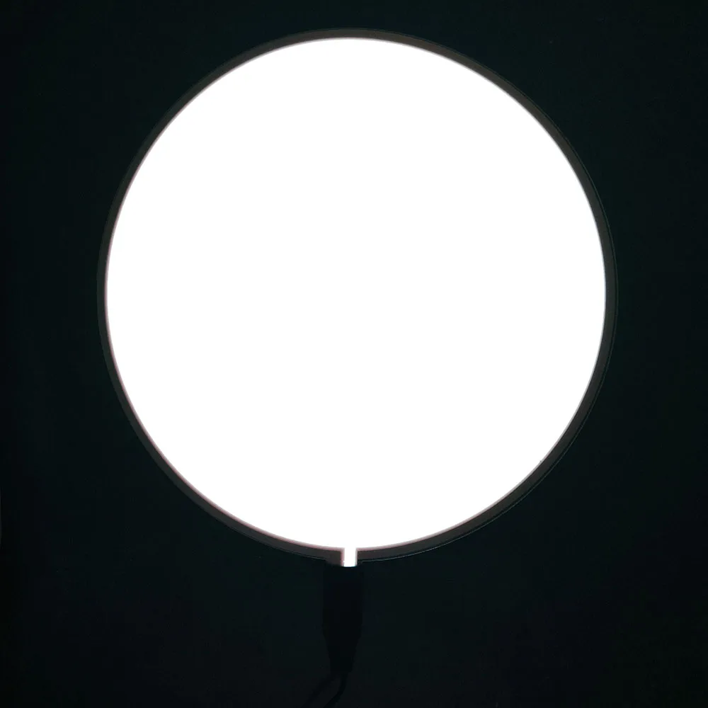 High Brightness 11cm 13cm and 22cm Circle White EL Panel EL Backlight EL Sheet EL Light Paper With DC12V Inverter