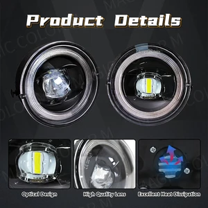 Fog Light führte Angel Augen zu Toyota Tundoma Tundra Sequoia 2005 2006 2007 2008 2012 2012 2013 2014 2015 Transparentes Objektiv DRL 10 Hauptverkäufe Sequoia LED - №5