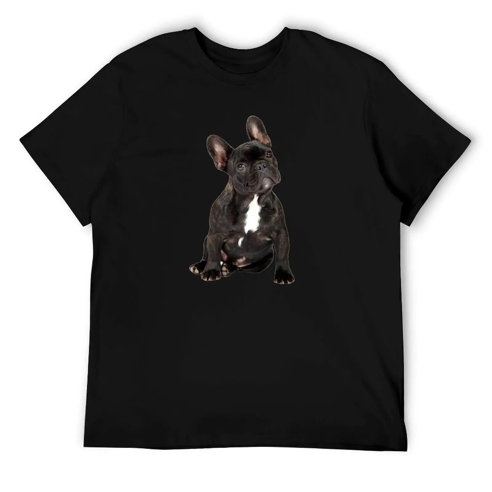 

French Bulldog T-Shirt t shirt personalised black cotton t-shirt plain for man package t shirts for man pack cotton T-Shirt