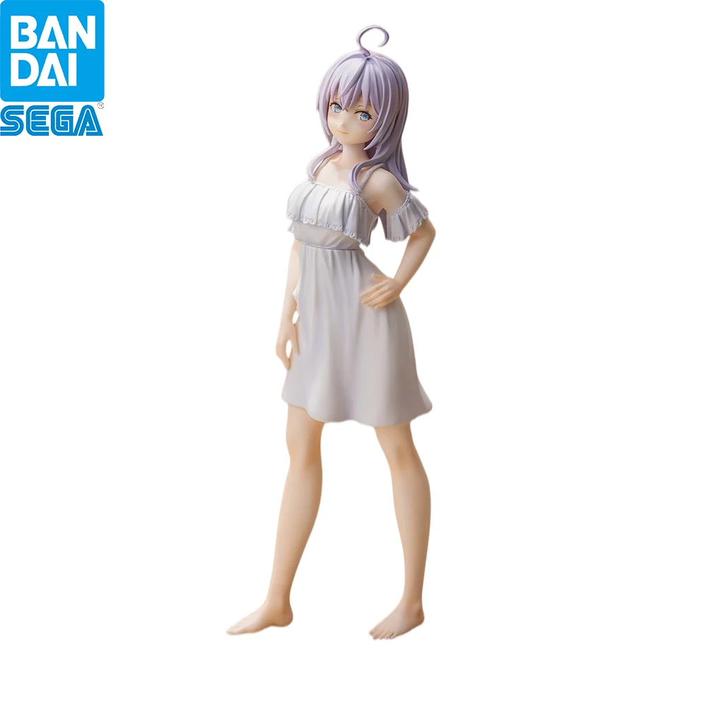 In Stock Original SEGA Alya Series Alisa Elegant White Nightdress Style Painted Anime Collectible Figure Toy