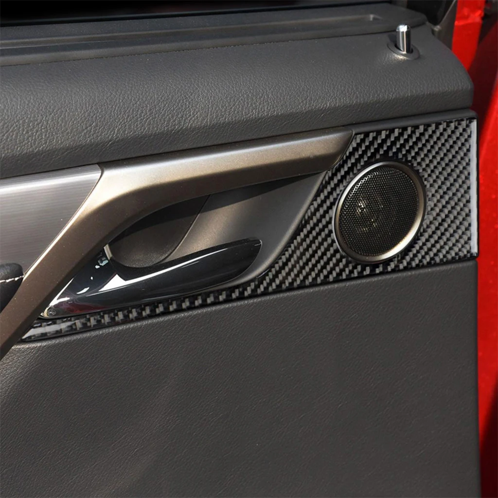 For Lexus RX300 270 200T 450H 2016-2019 Carbon Fiber Rear Door Handle Panel Cover Car Interior Decoration Accessories Sticker