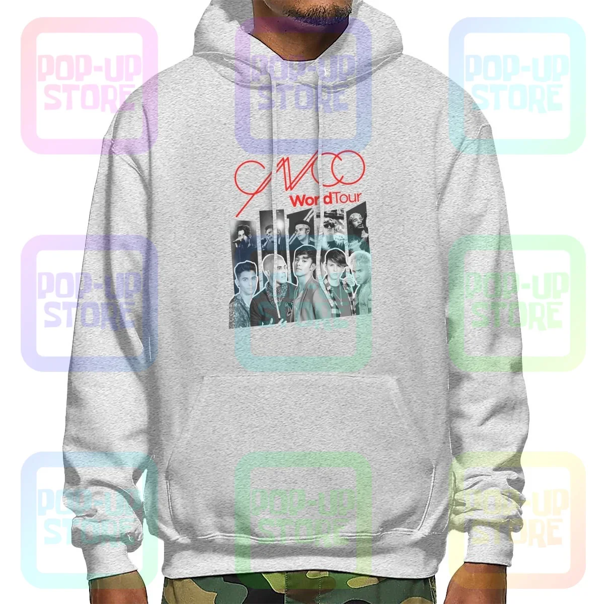 Cnco-Sudadera con capucha y Logo de American Boy Band World Tour, ropa de calle de moda, sudaderas con capucha, diseño Vtg