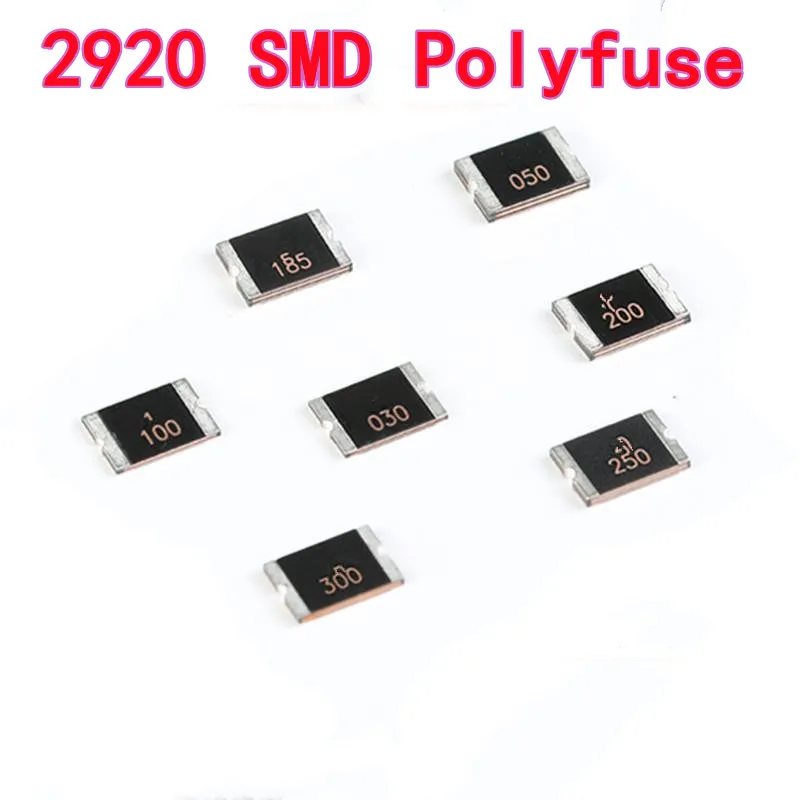 20 قطعة 2920 SMD Polyfuse/الصمامات القابلة لإعادة الضبط، 0.5A/0.75/1/1.5/2/2.5/3A، 60V/33V/6V 0.3A60V 0.5A60V 0.75A60V 1A33V 1.5A33V #1