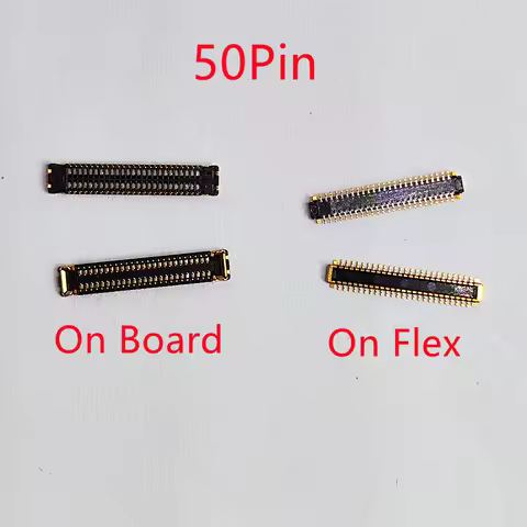 10Pcs LCD Display Screen Flex FPC Connector 50Pin For Motorola Moto E6 Play XT2029 XT2029-1 On Board