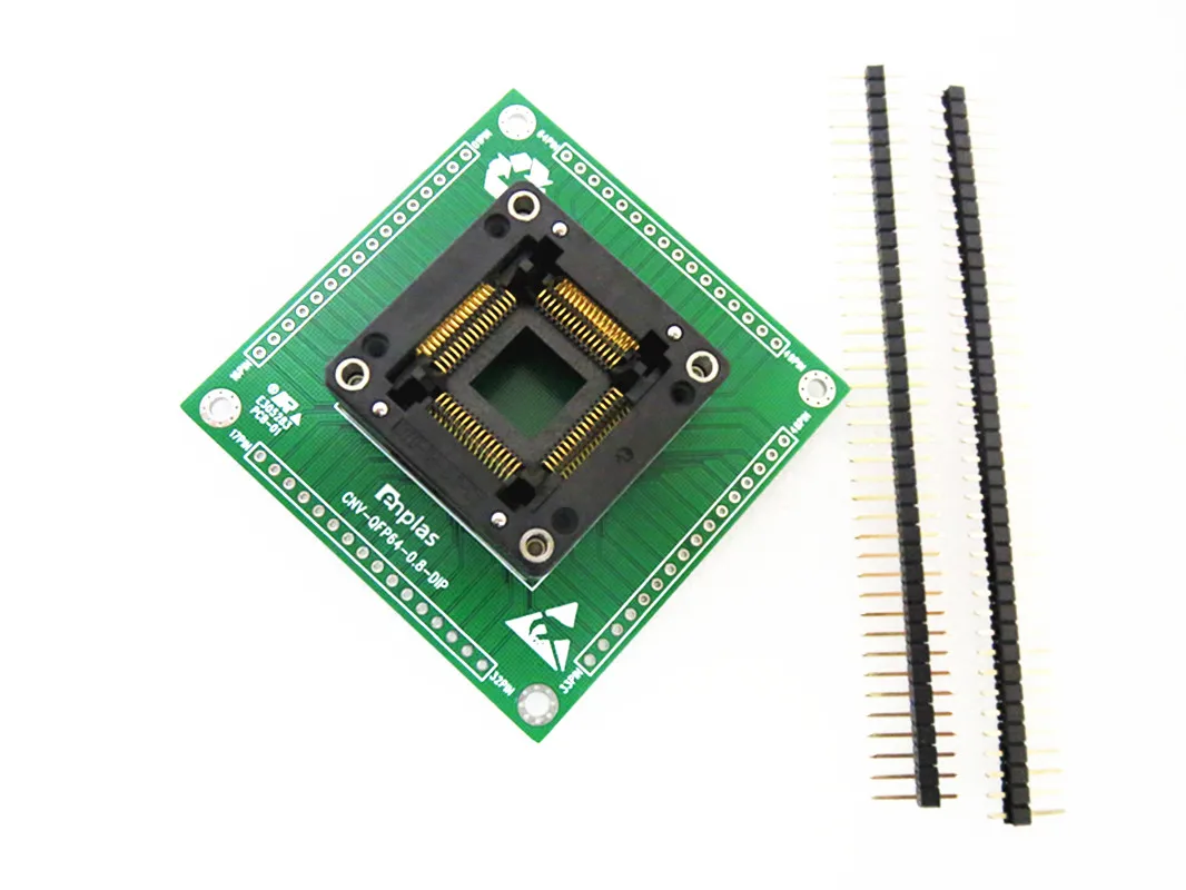 MC68HC908 QFP64 pitch0.8mm OTQ-64-0.8-01 HC05 HC08 Adapter ICsocket OTQ-64-0.8-01Program burning programming test Test stand