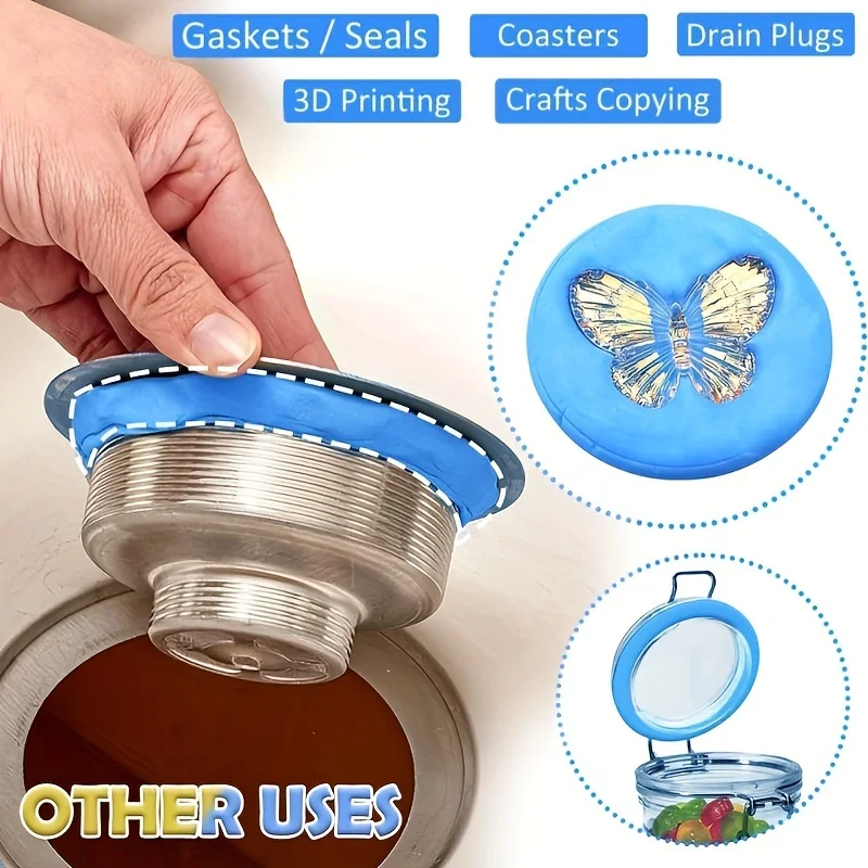 قالب معجون من السيليكون - دائري بتصميم فراشة وزهور، مثالي لإنشاء الحرف اليدوية والديكورات المعقدة، ومستلزمات الصياغة #2