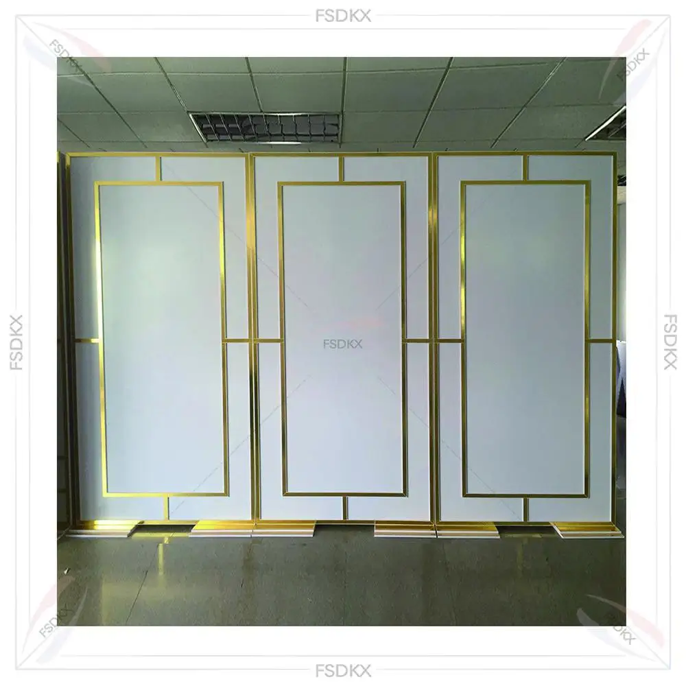 

Shiny Gold Party Supplies Backdrop Pvc Window and Door Backdrop Stand for Party Event Decoration Rental